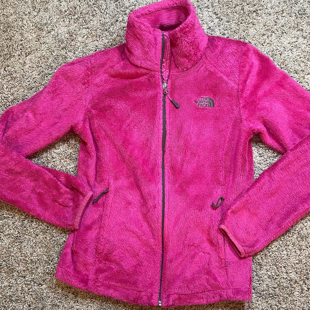 The North Face Women's Pink Osito Fleece full zip Jacket